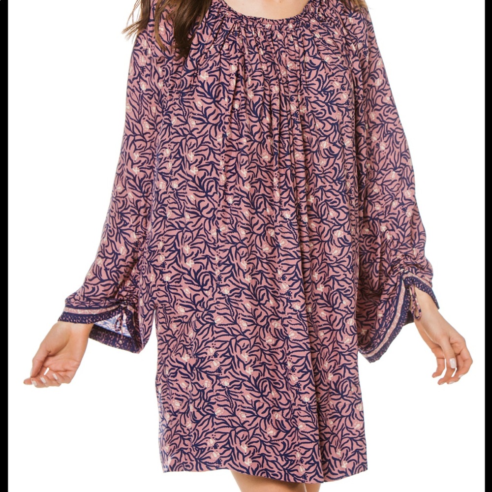 NWT Natalie Martin Jessica dress - blue coral XS